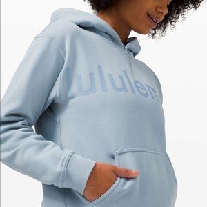 BRAND NEW All Yours Hoodie Graphic Fleece Chambray